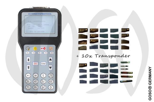 Software fr Software Starterset   Starterset Goso Fahrzeug Programmiergert C100 + 10 Transponder C